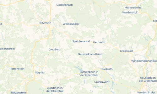 Regenradar Ramlesreuth: aktuelle Niederschläge in Ramlesreuth und Umgebung, Stand 18. Oktober 2026 um 15:25 Uhr
