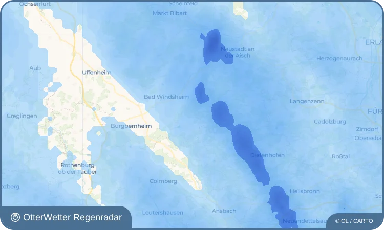 Wetter-Widget-Vorschau mit Vorhersagedaten für Rappenau