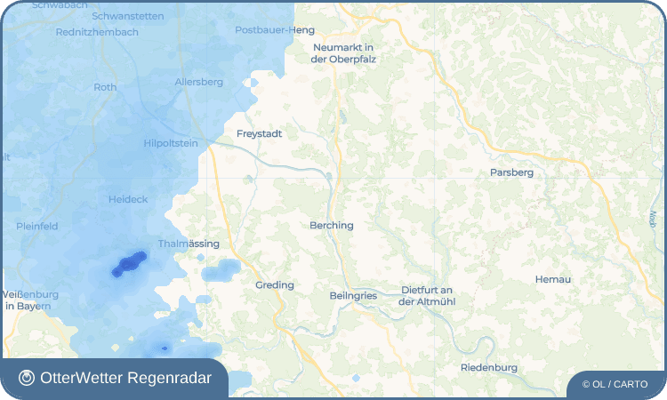 Wetter-Widget-Vorschau mit Vorhersagedaten für Rappersdorf
