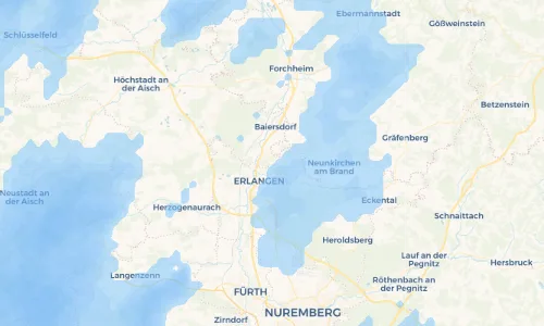 Regenradar Vorschaubild - Aktuelle Niederschläge in Rathsberg und Umgebung