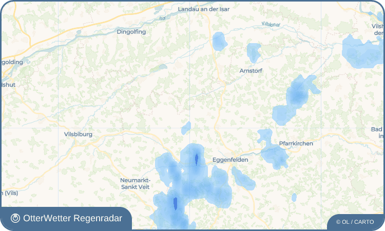 OtterWetter Regenradar-Widget Rattenbach