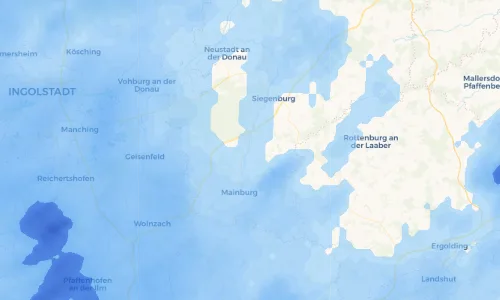 Regenradar Vorschaubild - Aktuelle Niederschläge in Ratzenhofen und Umgebung