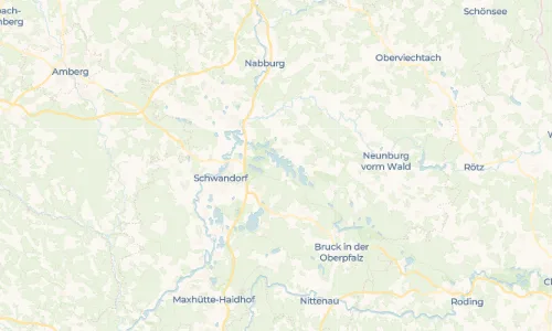 Regenradar Rauberweiherhaus: aktuelle Niederschläge in Rauberweiherhaus und Umgebung, Stand 25. Oktober 2026 um 11:50 Uhr