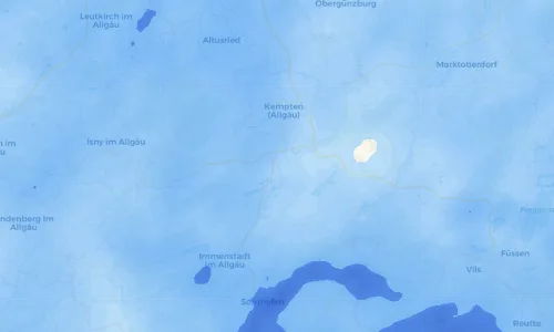 Regenradar Vorschaubild - Aktuelle Niederschläge in Rauns und Umgebung