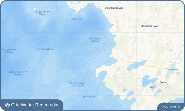 OtterWetter Regenradar-Widget Rauns