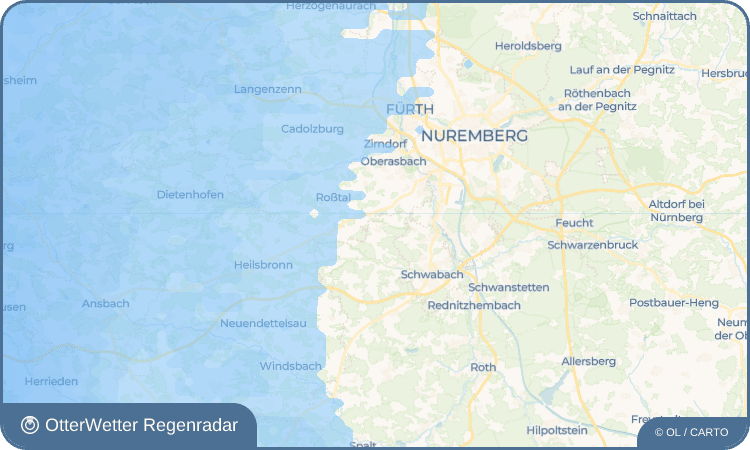 OtterWetter Regenradar-Widget Regelsbach
