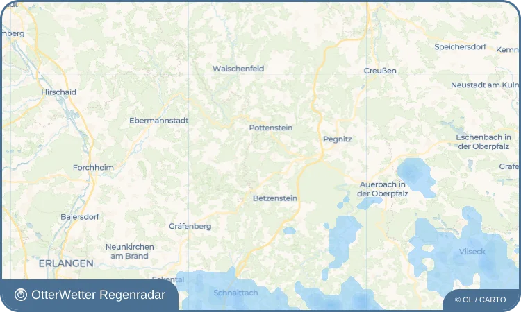 Widget-Vorschau für Regenthal Wetter-Widget-Vorschau mit Vorhersagedaten für Regenthal
