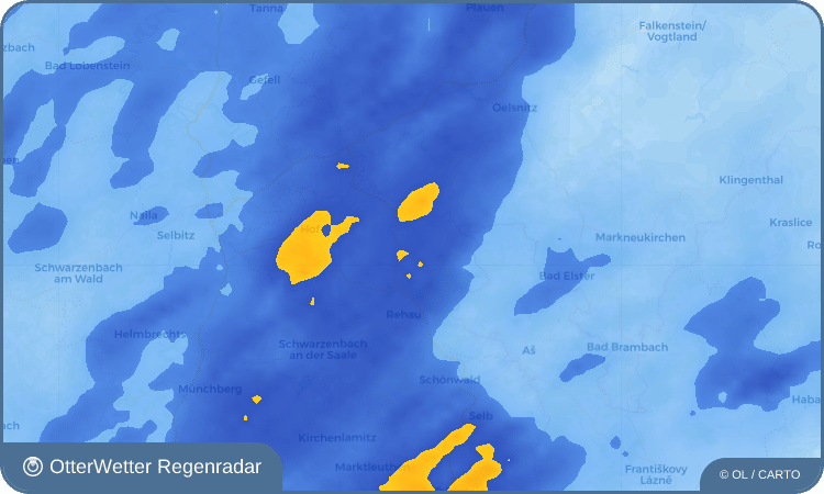 OtterWetter Regenradar-Widget Regnitzlosau