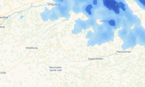 Regenradar Vorschaubild - Aktuelle Niederschläge in Reicheneibach und Umgebung