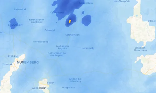 Regenradar Vorschaubild - Aktuelle Niederschläge in Reichenschwand und Umgebung