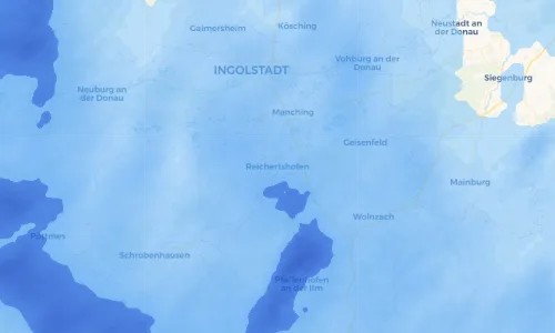 Regenradar Vorschaubild - Aktuelle Niederschläge in Reichertshofen und Umgebung