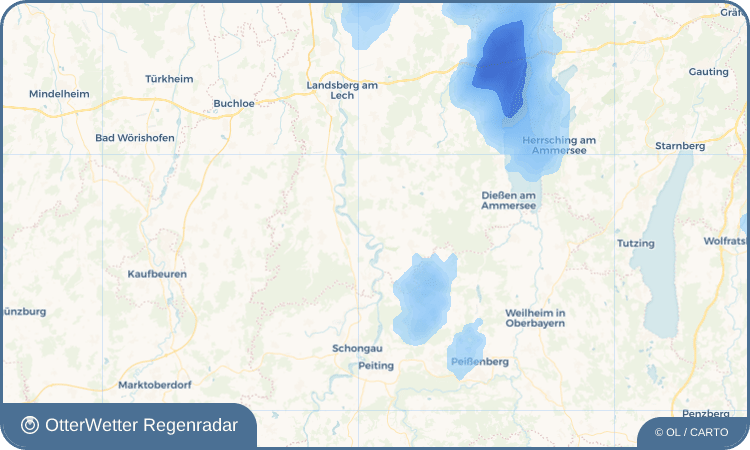 Wetter-Widget-Vorschau mit Vorhersagedaten für Reichling