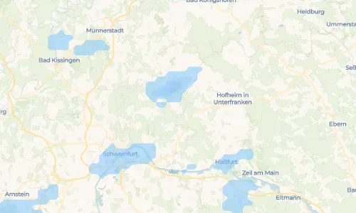 Regenradar Vorschaubild - Aktuelle Niederschläge in Reichmannshausen und Umgebung