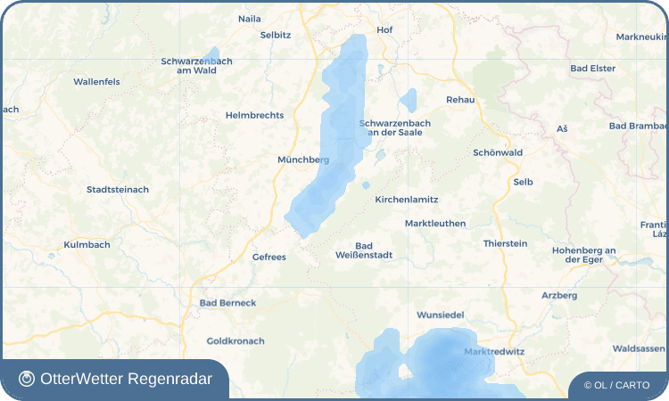 OtterWetter Regenradar-Widget Reinersreuth