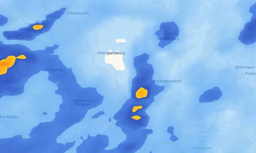 Regenradar Vorschaubild - Aktuelle Niederschläge in Reinhardsried und Umgebung