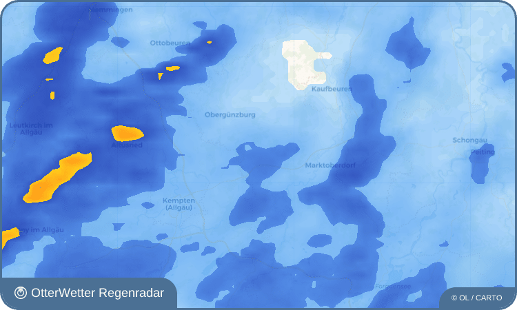 OtterWetter Regenradar-Widget Reinhardsried