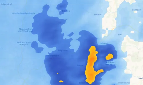 Regenradar Vorschaubild - Aktuelle Niederschläge in Reinhardsrieth und Umgebung