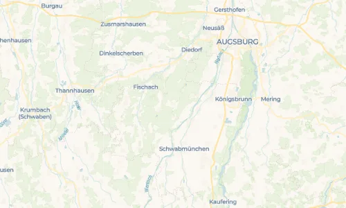Regenradar Vorschaubild - Aktuelle Niederschläge in Reinhartshausen und Umgebung