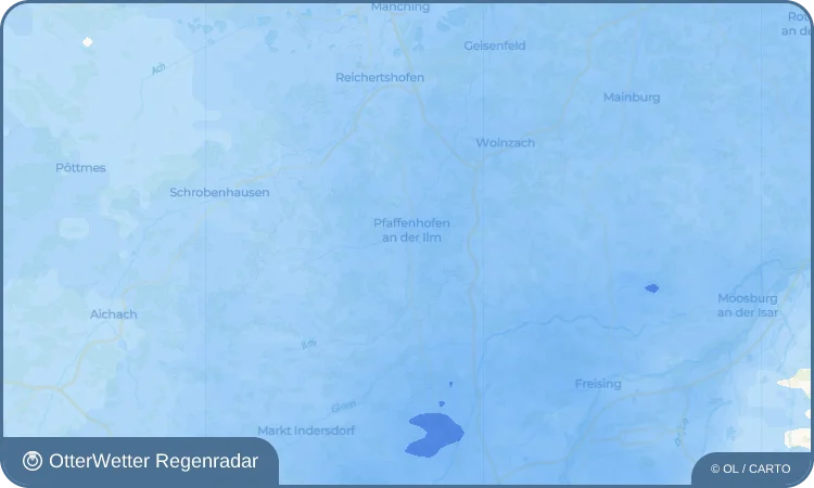 Wetter-Widget-Vorschau mit Vorhersagedaten für Reisgang