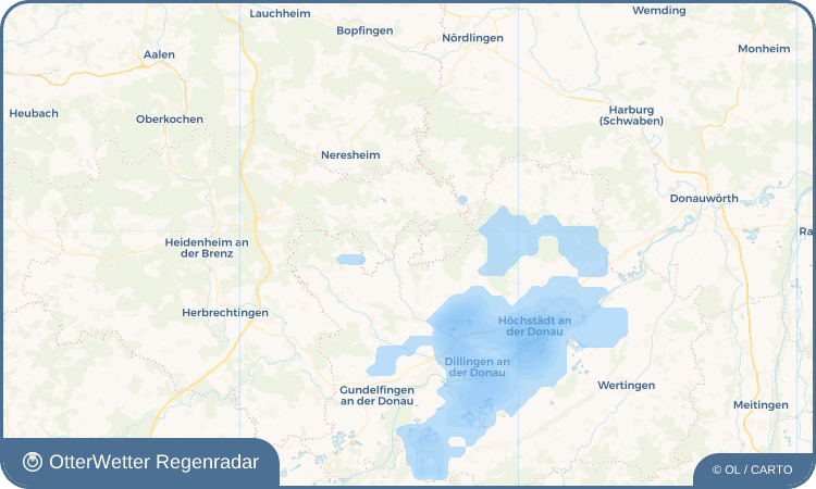 OtterWetter Regenradar-Widget Reistingen