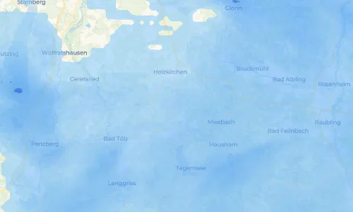 Regenradar Reitham: aktuelle Niederschläge in Reitham und Umgebung, Stand 20. Oktober 2026 um 16:55 Uhr