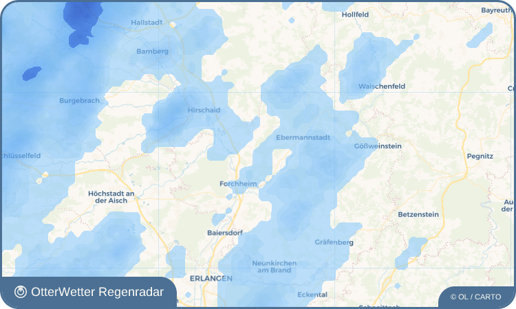 OtterWetter Regenradar-Widget Rettern