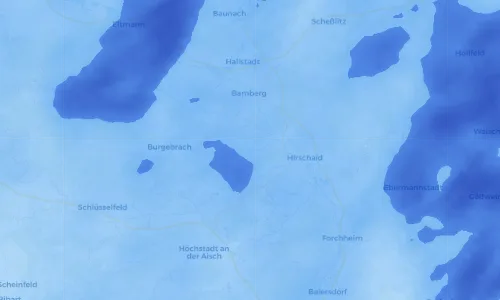 Regenradar Vorschaubild - Aktuelle Niederschläge in Reundorf und Umgebung
