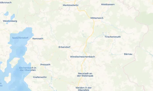 Regenradar Vorschaubild - Aktuelle Niederschläge in Reuth bei Erbendorf und Umgebung