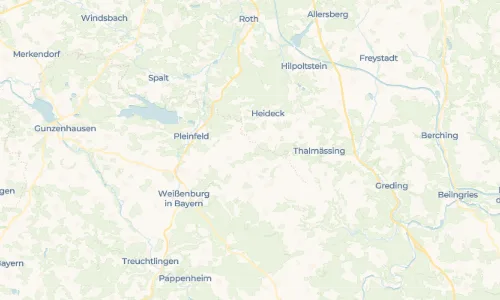 Regenradar Vorschaubild - Aktuelle Niederschläge in Reuth unter Neuhaus und Umgebung