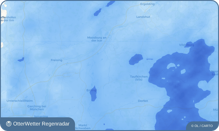 Wetter-Widget-Vorschau mit Vorhersagedaten für Riding