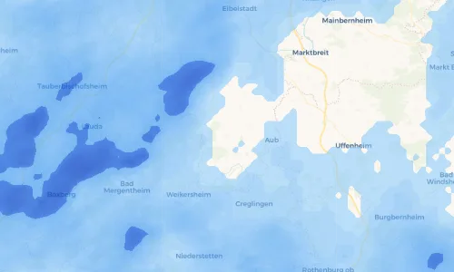 Regenradar Vorschaubild - Aktuelle Niederschläge in Riedenheim und Umgebung