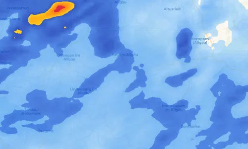 Regenradar Vorschaubild - Aktuelle Niederschläge in Riedholz und Umgebung