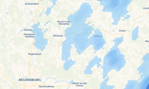 Regenradar Vorschaubild - Aktuelle Niederschläge in Riesen und Umgebung