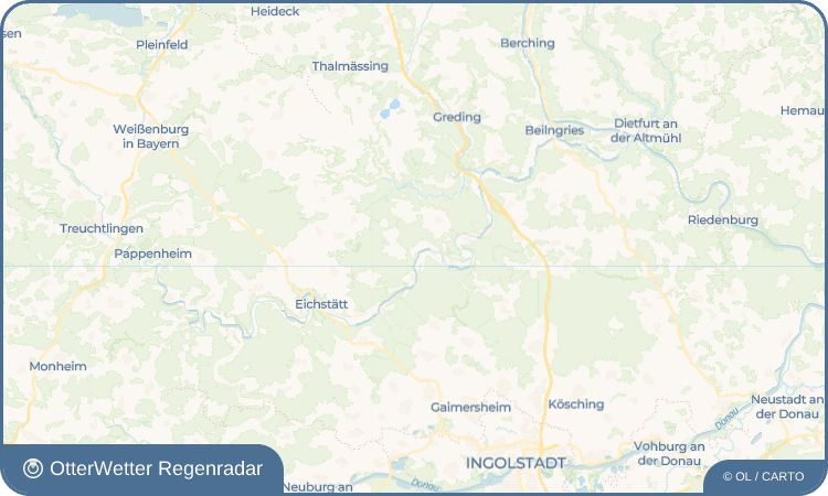 OtterWetter Regenradar-Widget Rieshofen
