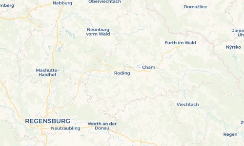 Regenradar Vorschaubild - Aktuelle Niederschläge in Roding und Umgebung