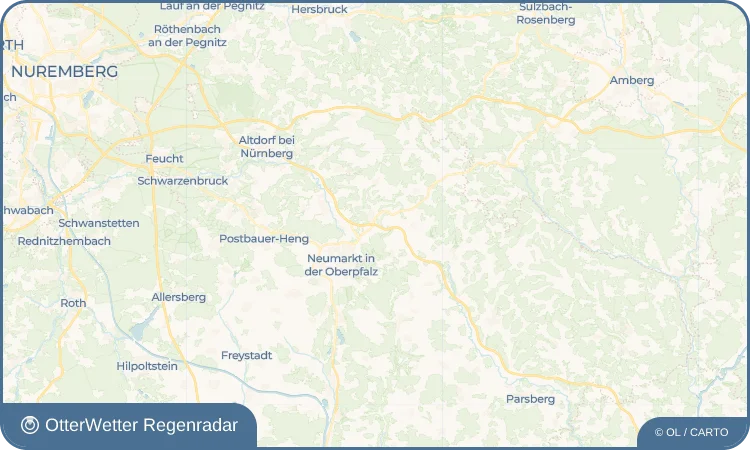 Wetter-Widget-Vorschau mit Vorhersagedaten für Rödelberg