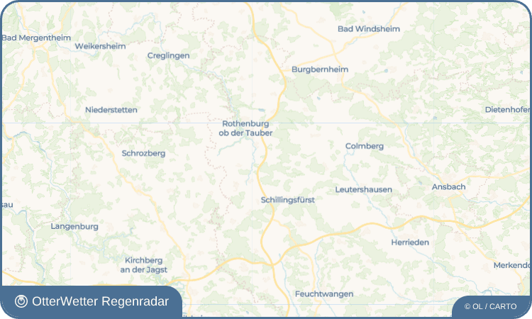 OtterWetter Regenradar-Widget Rödersdorf