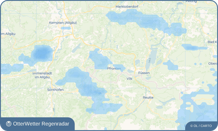 OtterWetter Regenradar-Widget Röfleuten
