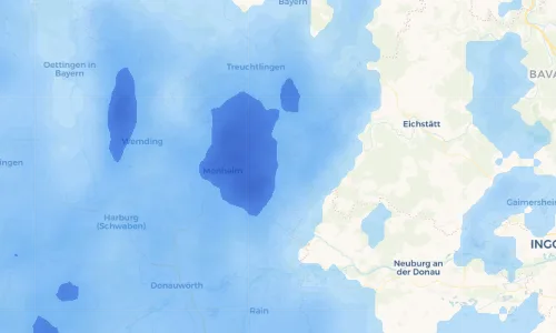 Regenradar Vorschaubild - Aktuelle Niederschläge in Rögling und Umgebung