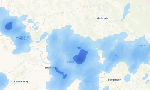 Regenradar Vorschaubild - Aktuelle Niederschläge in Röhrnau und Umgebung