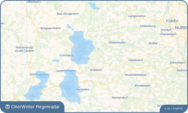OtterWetter Regenradar-Widget Röshof
