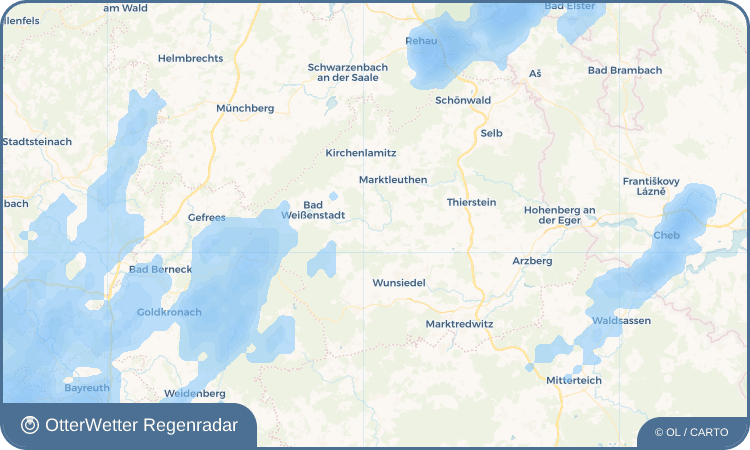 OtterWetter Regenradar-Widget Röslau