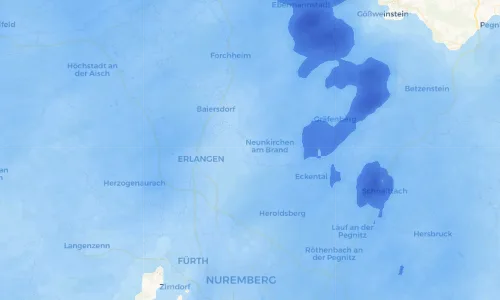 Regenradar Vorschaubild - Aktuelle Niederschläge in Rosenbach und Umgebung
