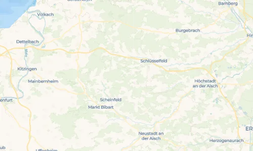Regenradar Vorschaubild - Aktuelle Niederschläge in Rosenbirkach und Umgebung