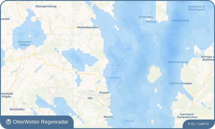 Widget-Vorschau für Roßhaupten Wetter-Widget-Vorschau mit Vorhersagedaten für Roßhaupten