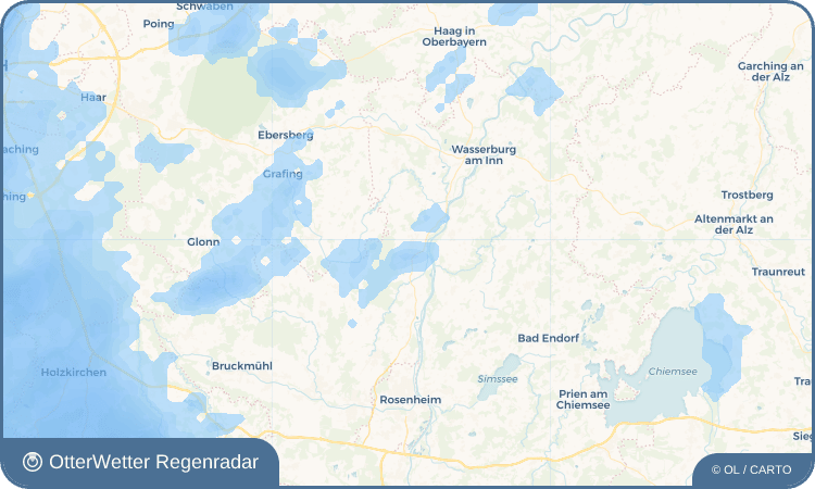 Widget-Vorschau für Rott am Inn Wetter-Widget-Vorschau mit Vorhersagedaten für Rott am Inn