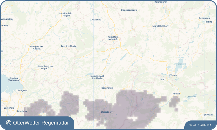 OtterWetter Regenradar-Widget Rottach