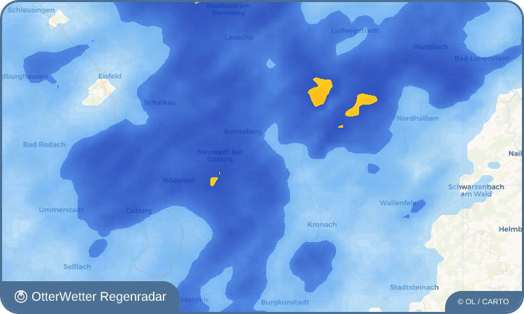 Wetter-Widget-Vorschau mit Vorhersagedaten für Rottmar