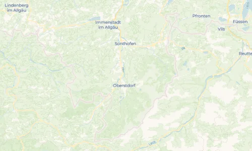 Regenradar Rubi: aktuelle Niederschläge in Rubi und Umgebung, Stand 23. Oktober 2026 um 22:20 Uhr