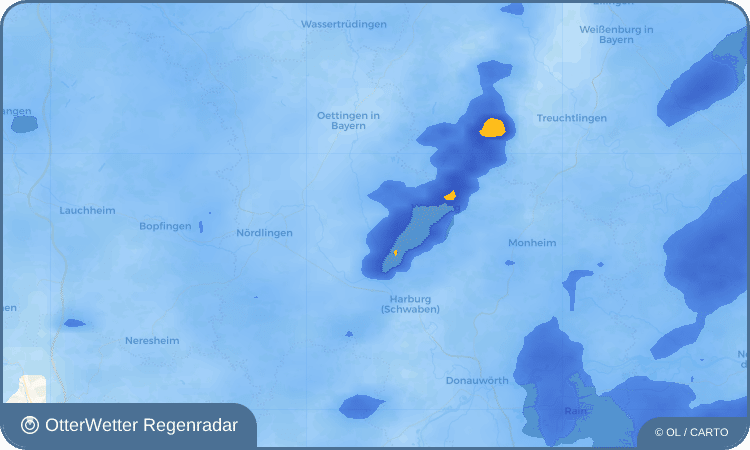 Wetter-Widget-Vorschau mit Vorhersagedaten für Rudelstetten